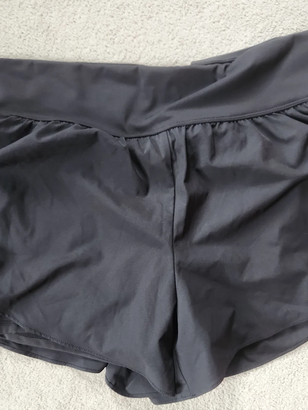 Halara Large Black Shorts with Biker Shorts inside -